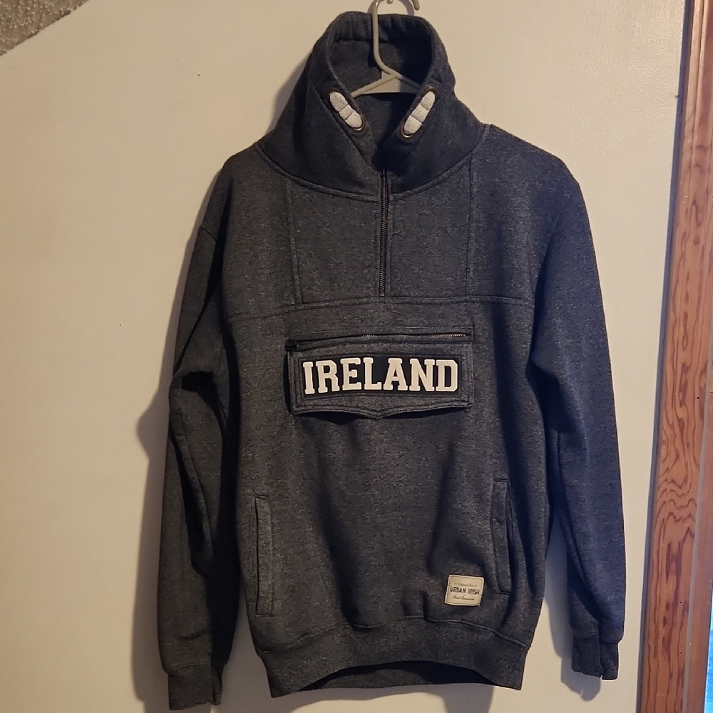 Ireland Gray Pullover Sweatshirt